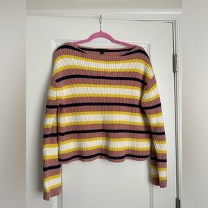 Ann Taylor Striped Sweater (Cropped) Sz. L